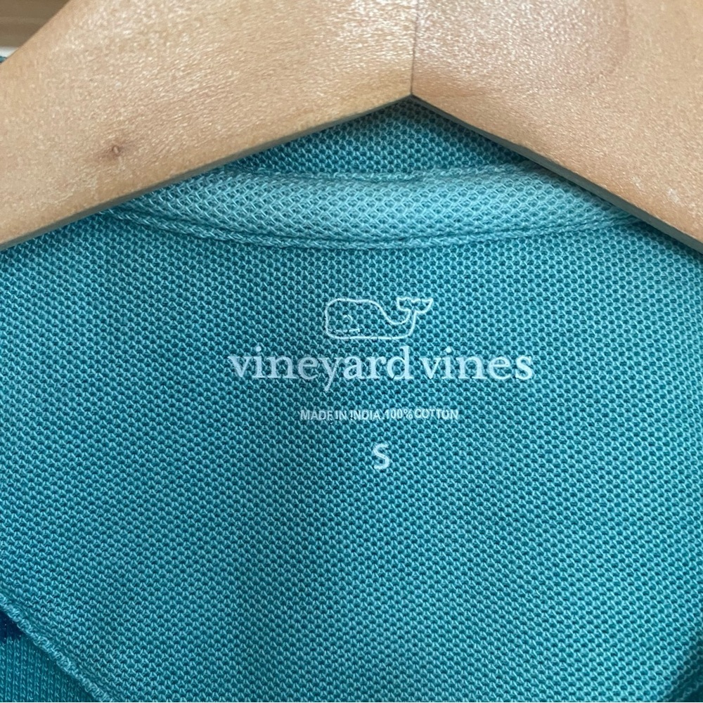 Vineyard Vines Boys Blue Stripe Garment-Dyed Saltwater Half Zip Pullover Small - Picture 11 of 12